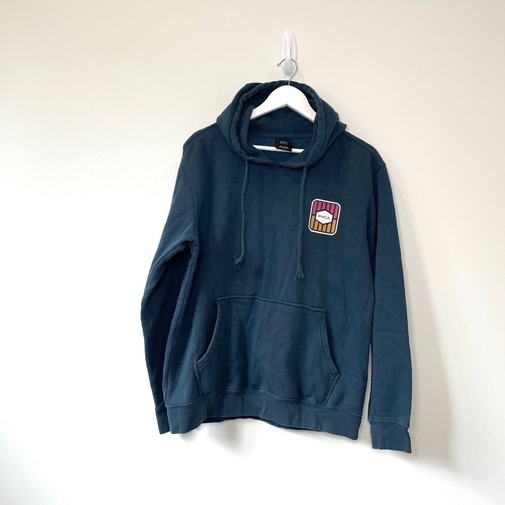 RVCA Men's Blue Hoodie